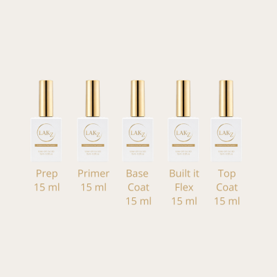 Lakz Systeem voordeel set Built It Flex | 5x 15 ml